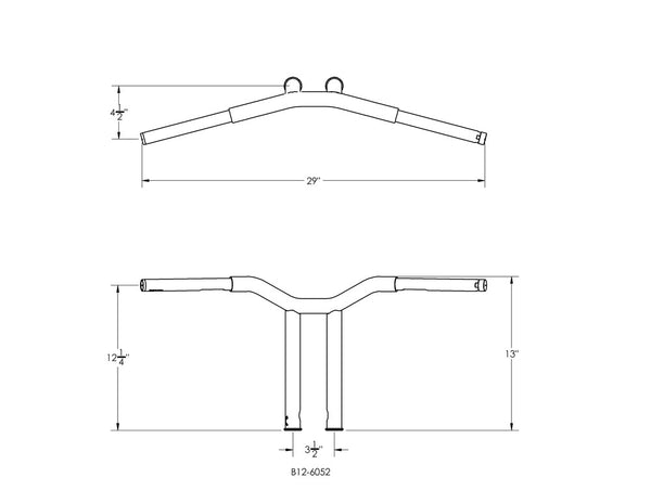 Burly Brand Dominator T-Bars With Pullback