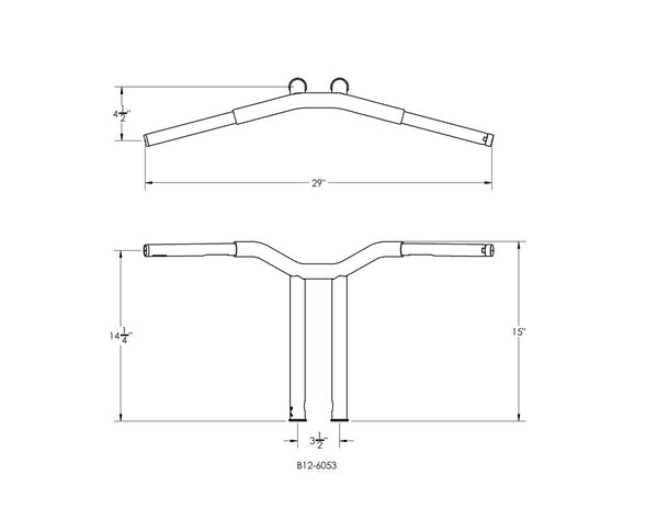 Burly Brand Dominator T-Bars With Pullback