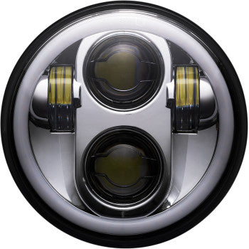 Custom Dynamics 5.75" LED Halo Motorcycle Headlight
