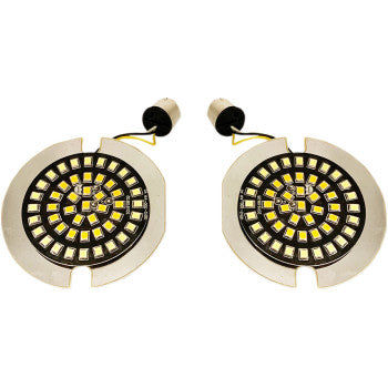 Drag Specialties Front Dual Ring Turn Signal Inserts Front 1157