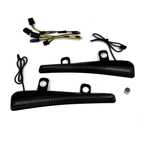Custom Dynamics LED Windshield Trim for 23.5-25 Road Glide Motorcycles