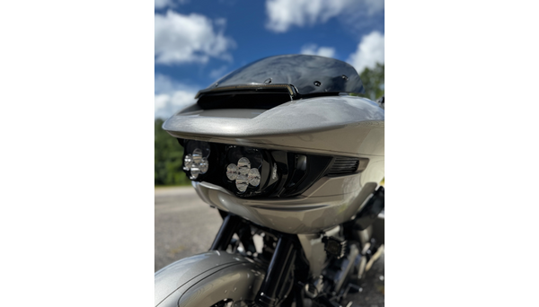 Custom Dynamics Shark Demon® 2 Dual Headlight Kit with Vented Speed Plates
