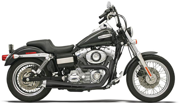 BASSANI XHAUST Dyna Road Rage Black 2 Into 1 Collector System