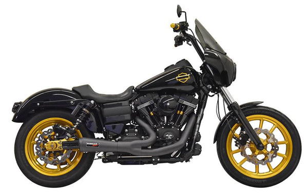 BASSANI XHAUST Road Rage Ripper 2 Into 1 for '06-'17 Dyna Black