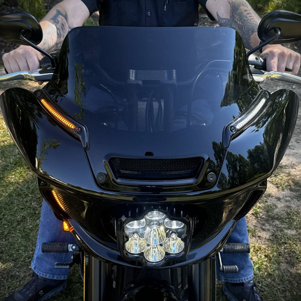 Custom Dynamics Softail Low Rider ST LED Windshield Trim
