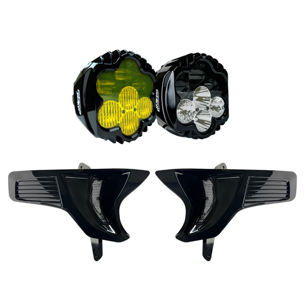 Custom Dynamics Shark Demon® 2 Headlight & Fog Lamp Combo Kit with Vented Speed Plates
