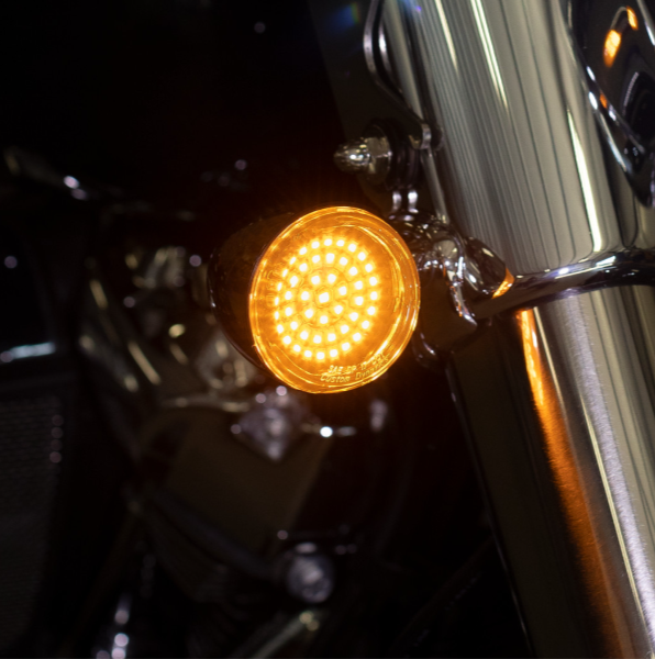 Custom Dynamics Genesis® 4 Solid Amber 1157 Bullet Front Turn Signal Insert
