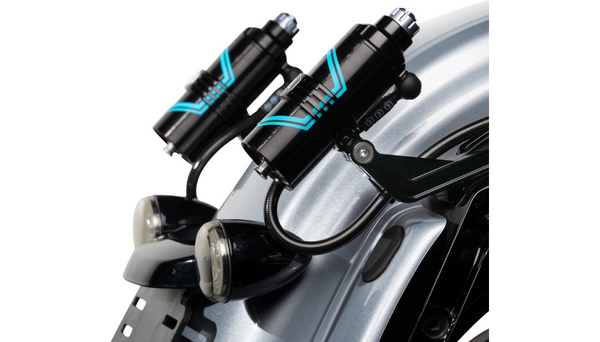Legend Suspension REVO ARC Billet Remote Reservoir External Mounts for '14-'24 Touring Models