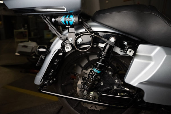 Legend Suspension REVO ARC Remote Reservoir External Mounts for '09-'25 Touring Models