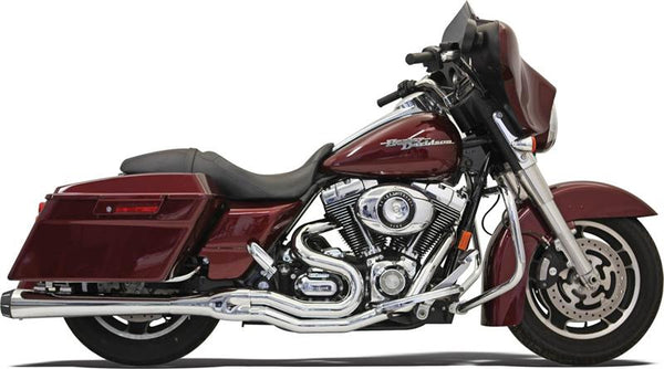 BASSANI XHAUST Road Rage Chrome B4 System with Megaphone Muffler