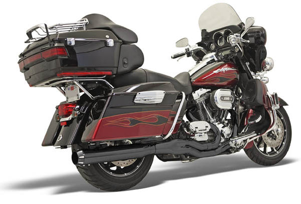 BASSANI XHAUST Road Rage Black B4 System with Straight Can Muffler