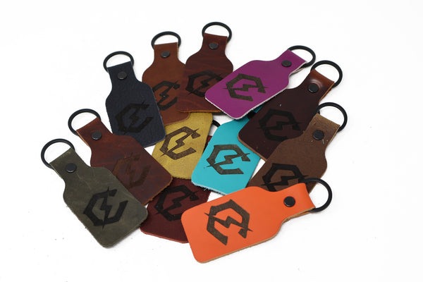 Bolt Leather Keychain