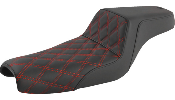 Saddlemen Step-Up Red Lattice Stitch Seat for Sportster Models