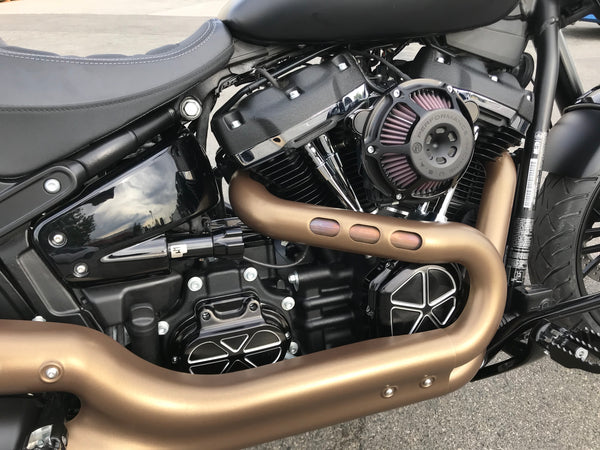 Progressive Suspension 465 Series Softail Shocks with Remote Adjustable Preload for 2018-2021