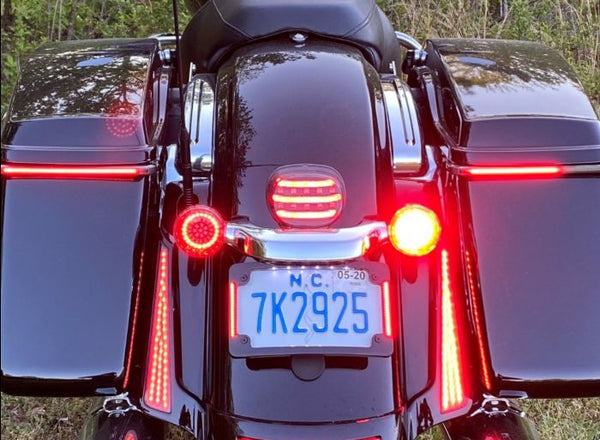 Custom Dynamics Genesis® 4 Red Ring Bullet Style LED Turn Signal Inserts