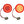 Custom Dynamics Genesis® 4 Red Ring Bullet Style LED Turn Signal Inserts