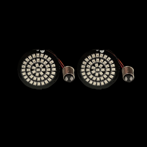 Custom Dynamics Genesis® 4 Red Ring Bullet Style LED Turn Signal Inserts