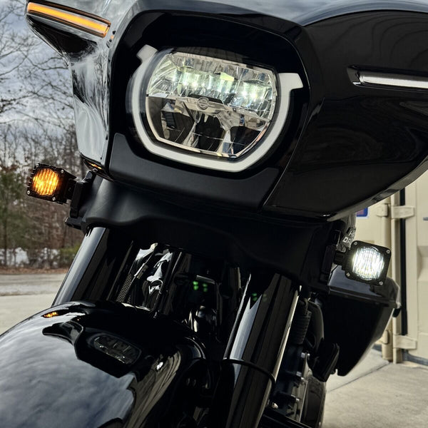 Custom Dynamics Shark Demon® LED Front Turn Signals for 2023-2026 Street Glide