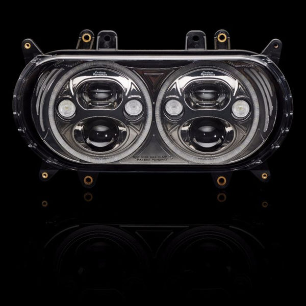 Custom Dynamics TruBEAM® LED Headlamp with Auxiliary Turn Signals for Road Glide Models