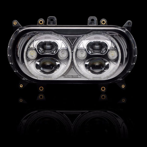 Custom Dynamics TruBEAM® LED Headlamp with Auxiliary Turn Signals for Road Glide Models