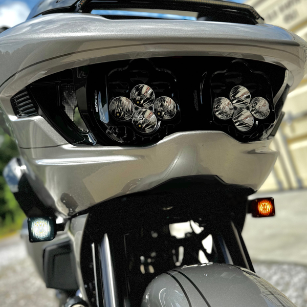 Custom Dynamics Shark Demon® LED Front Turn Signals for 2023-2025 Road Glide