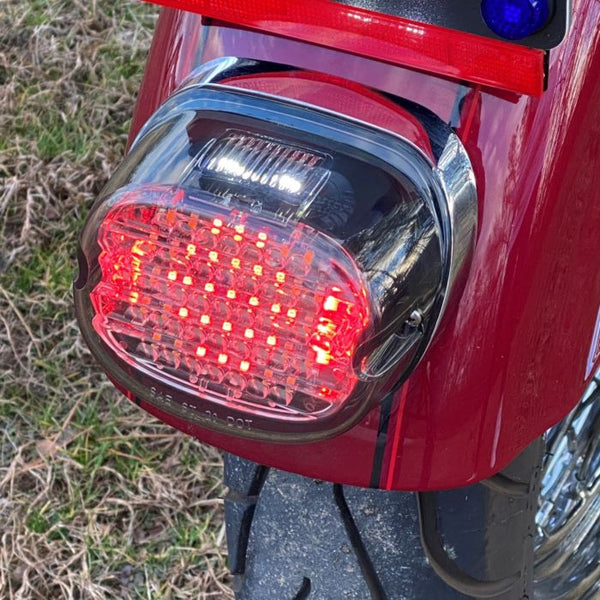 Custom Dynamics Integrated Low Profile LED Taillight with Auxiliary Turn Signals