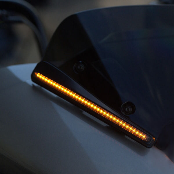 Custom Dynamics LED Windshield Trim for 23.5-25 Road Glide Motorcycles