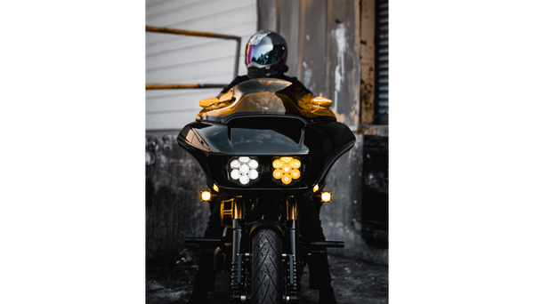 Custom Dynamics Shark Demon™ Headlight + Fog Lamp Combo Kit for Road Glide