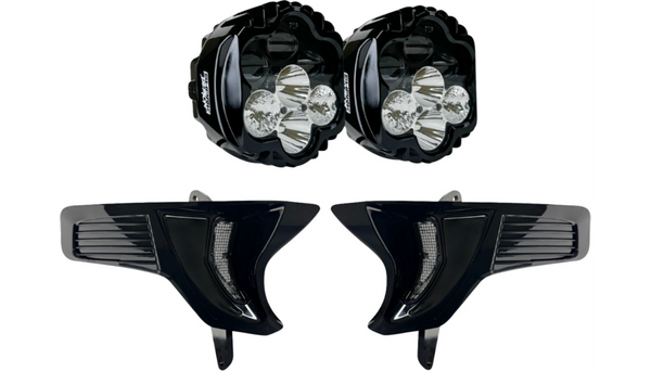 Custom Dynamics Shark Demon® 2 Dual Headlight Kit with Vented Speed Plates