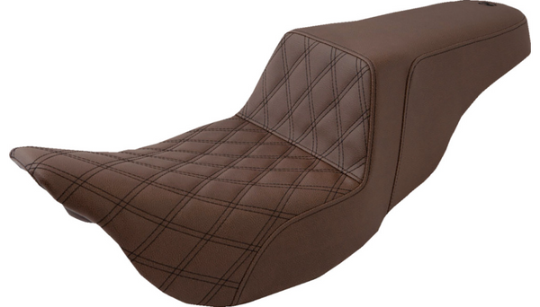 Saddlemen Brown Step-Up Seat for 2008-2024 Touring Models