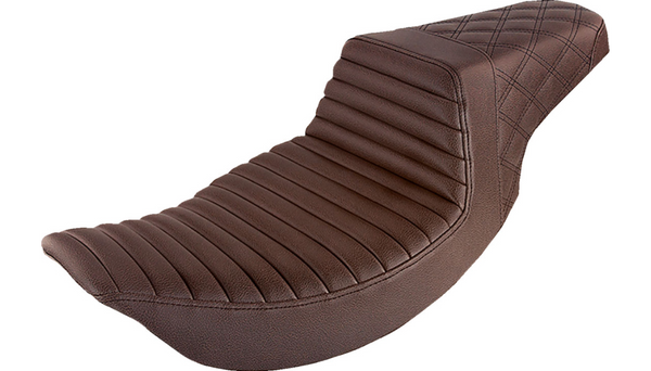 Saddlemen Brown Step-Up Seat for 2008-2024 Touring Models