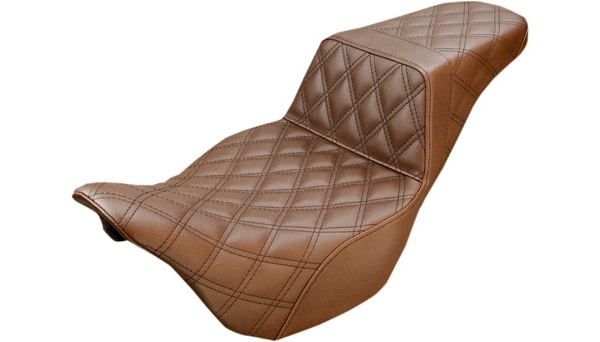 Saddlemen Brown Step-Up Seat for 2008-2024 Touring Models
