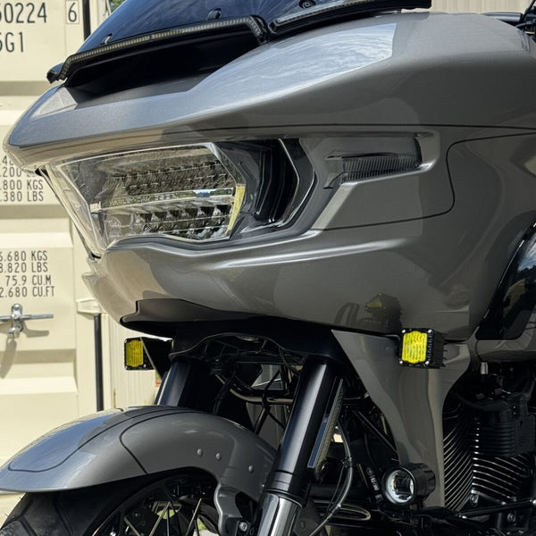 Custom Dynamics Shark Demon® LED Front Turn Signals for 2023-2025 Road Glide
