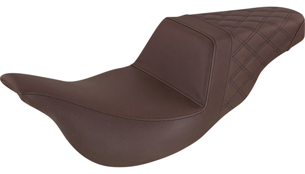 Saddlemen Brown Step-Up Seat for 2008-2024 Touring Models
