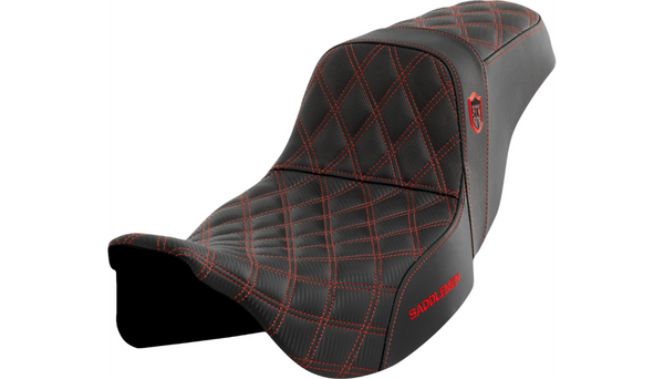 Saddlemen Pro Series SDC Performance Grip Seat Without Driver's Backrest for 2008-2024 Touring Models