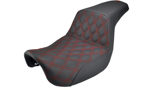 Saddlemen Step Up Red LS Seat for Dyna Models