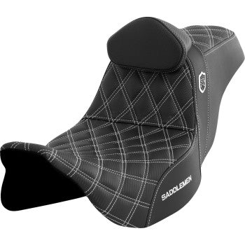 Saddlemen Pro Series SDC Performance Grip Seat With Driver's Backrest for 2008-2024 Touring Models