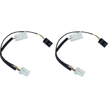Custom Dynamics Run/Turn Signal Front Accessory Adapters for 12-17 Dyna Motorcycles