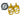 Crossthread Coffin Pegs Gold